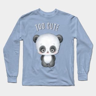 Smart Cookie I'm Cute and I know it Sweet little panda cute baby outfit Long Sleeve T-Shirt